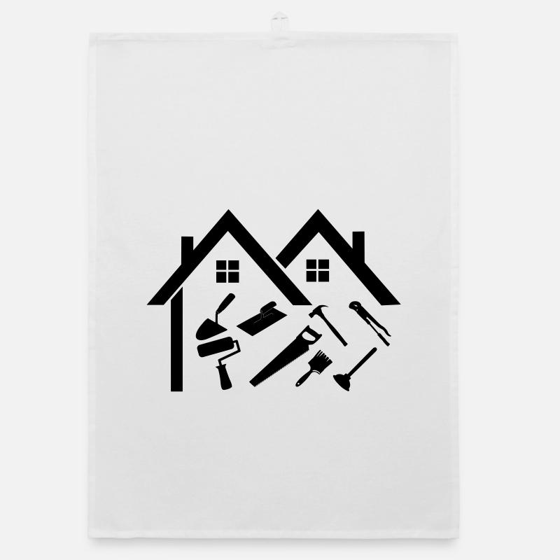 Bricoleur d’entreprise de construction Torchon bio