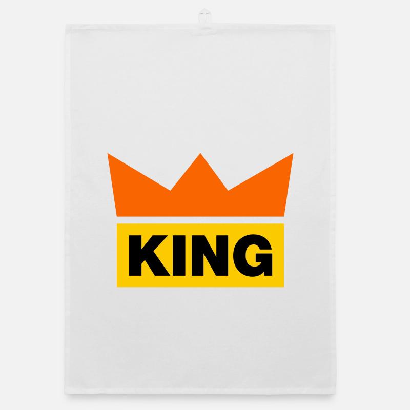 King / 3 Farben Organic Geschirrtuch