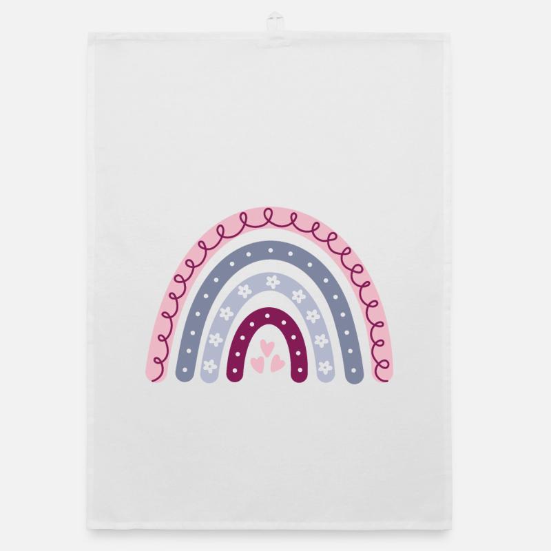 Boho Regenbogen Organic Geschirrtuch