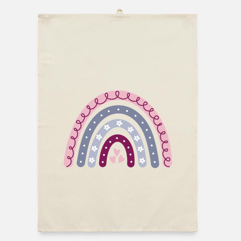 Boho Rainbow Organic dish towel