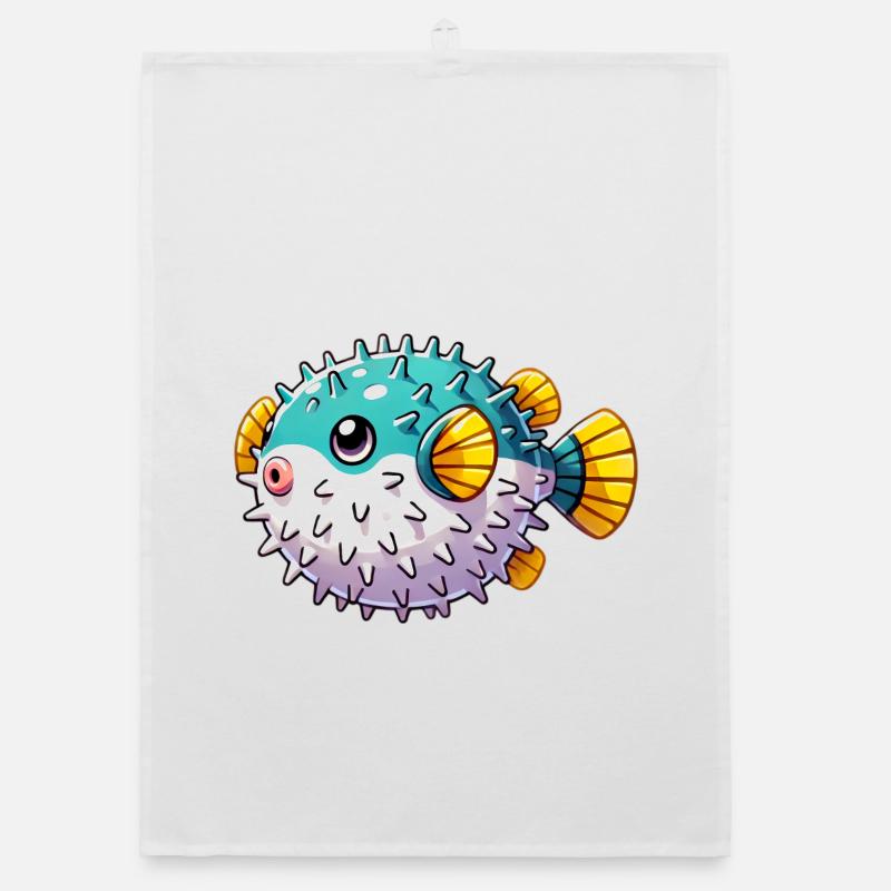 Kugelfisch Organic Geschirrtuch