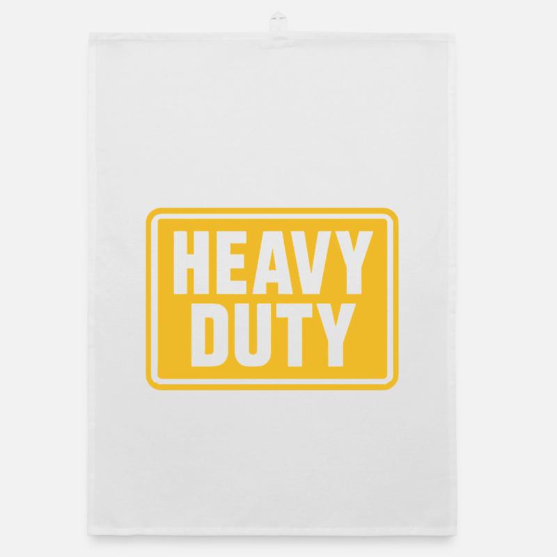 Panneau d’avertissement pour la construction à usage intensif Torchon bio