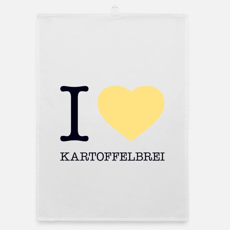 I love mashed potatoes Organic dish towel