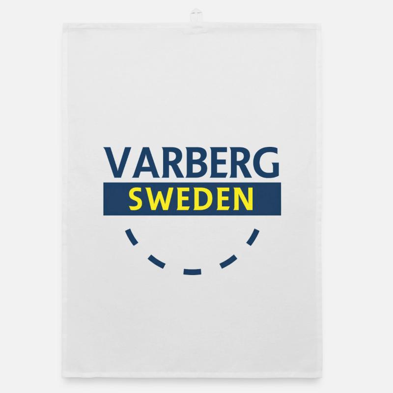 Varberg Schweden Emblem Organic Geschirrtuch