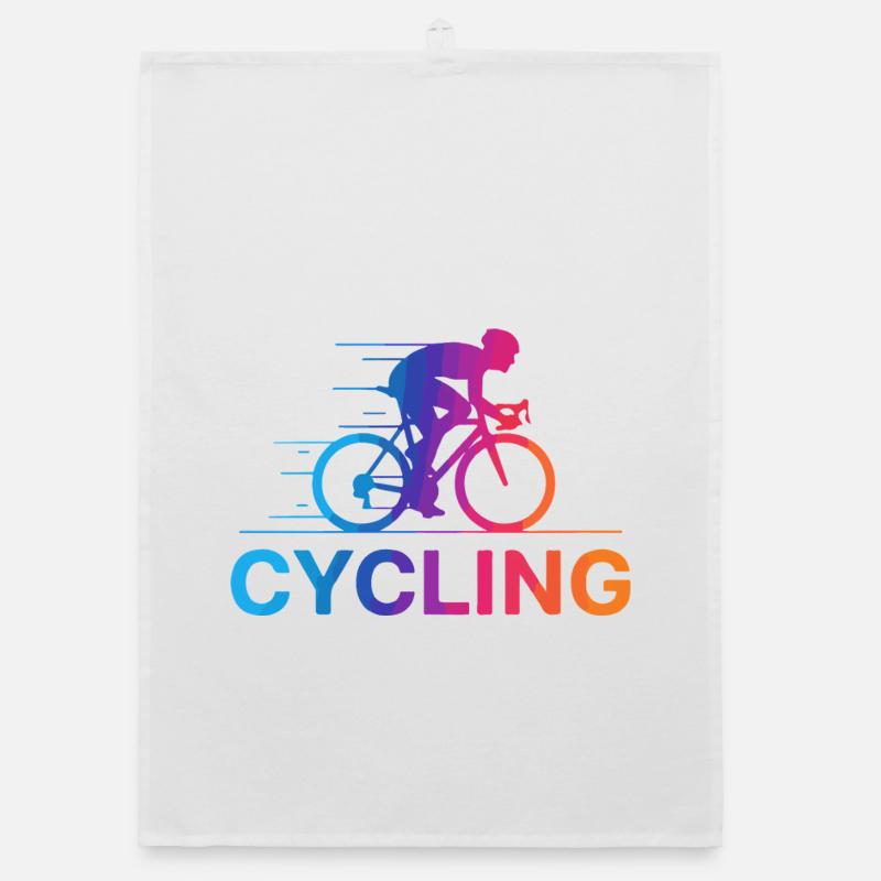 Vibrant Cycling Gradient Organic dish towel