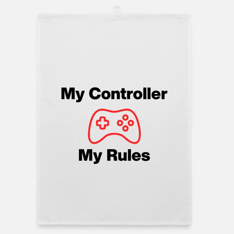 My Controller My Rules, Nerd, Zocker, Meine Regeln Organic dish towel