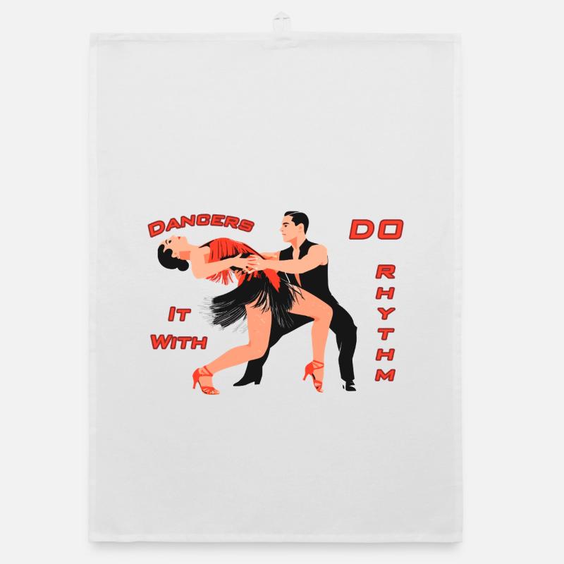 Dancers_Do_It_With_Rhythm Organic dish towel