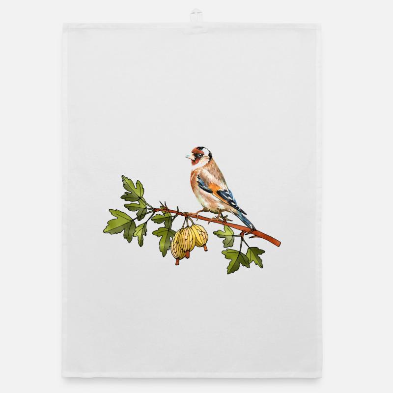 Bunter Vogel Organic Geschirrtuch