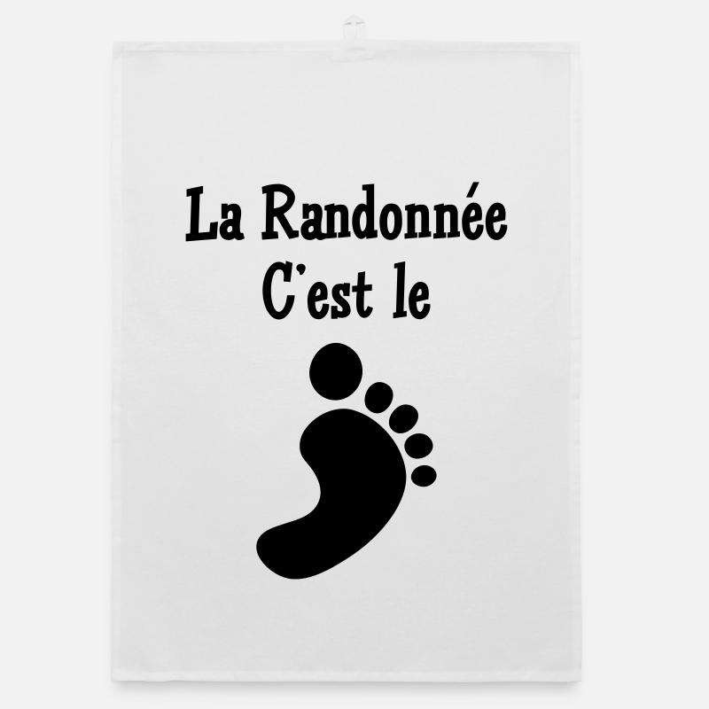 La Randonnée c'est le pied ! Torchon bio