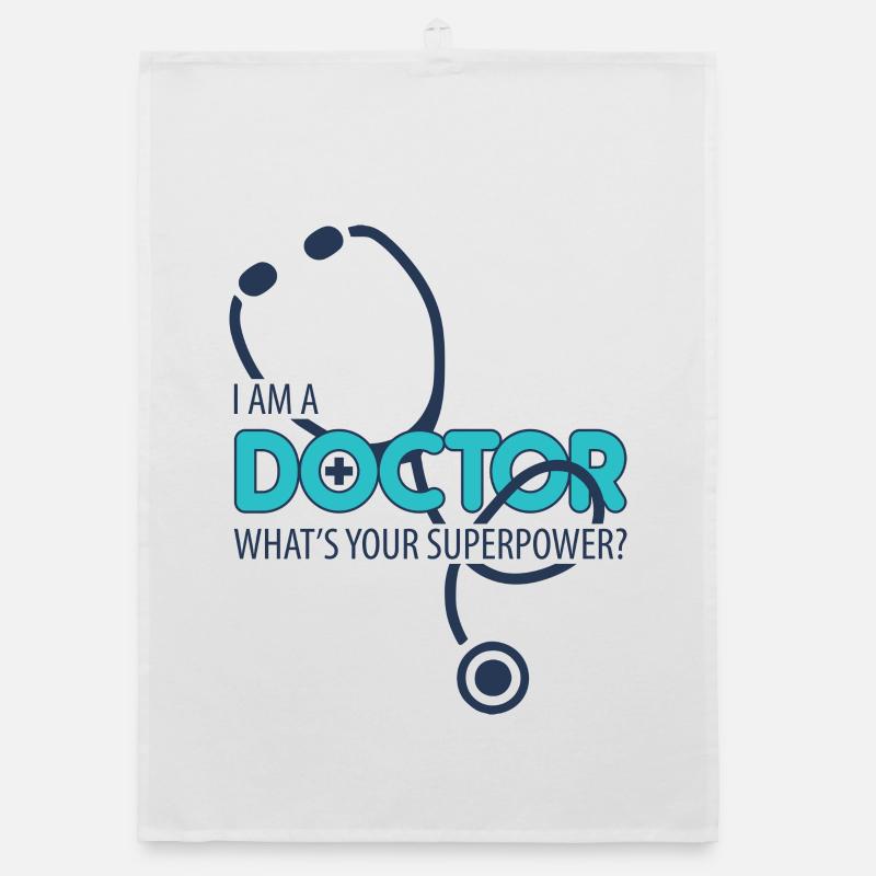Ich bin ein Arzt Organic Geschirrtuch