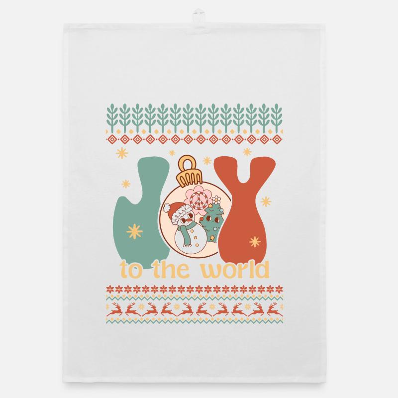 Hässlicher Weihnachtspullover Organic Geschirrtuch