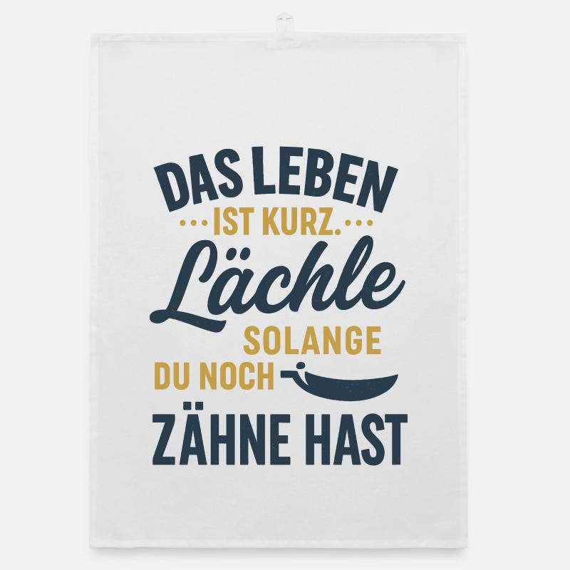 Smile while you still have teeth Organic dish towel