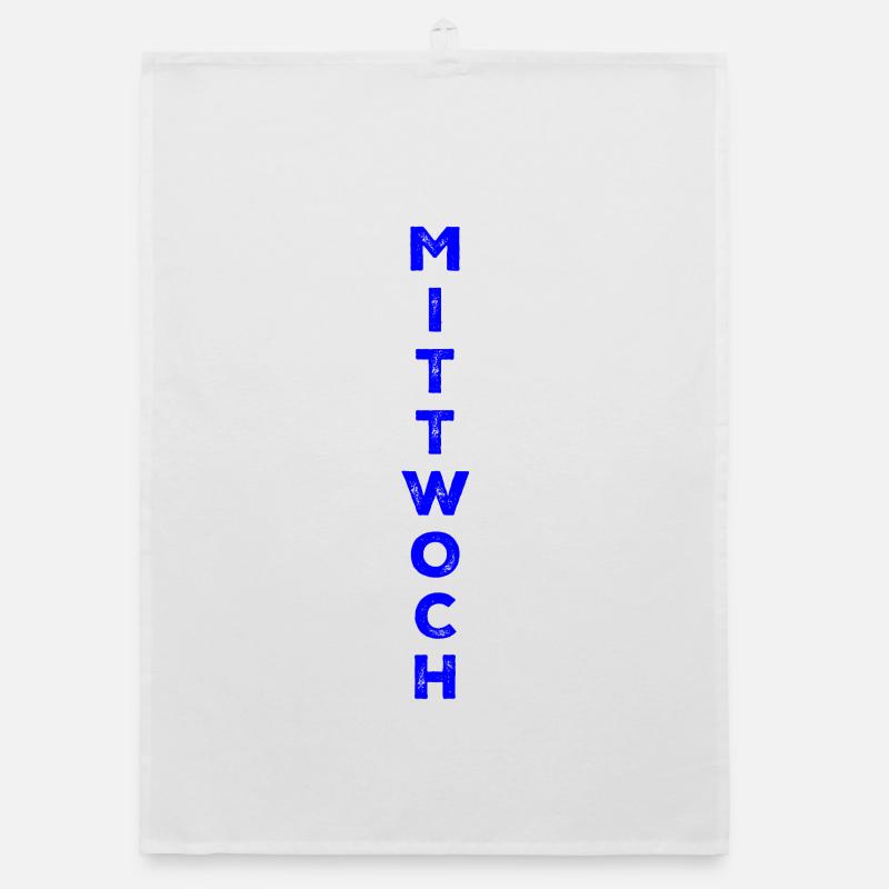 Mittwoch - blau Organic Geschirrtuch