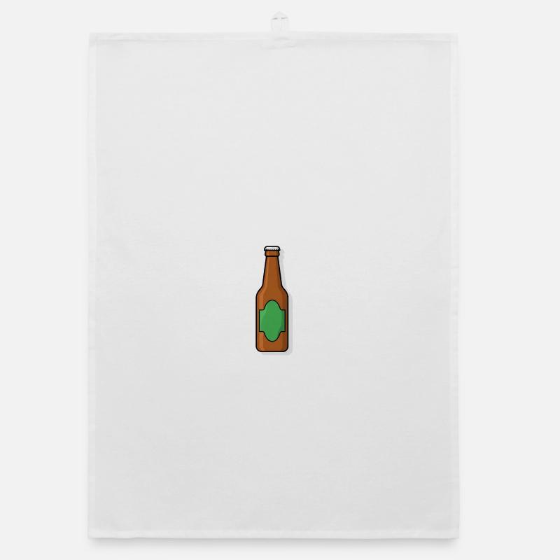 Illustration rétro de bouteille de bière Torchon bio