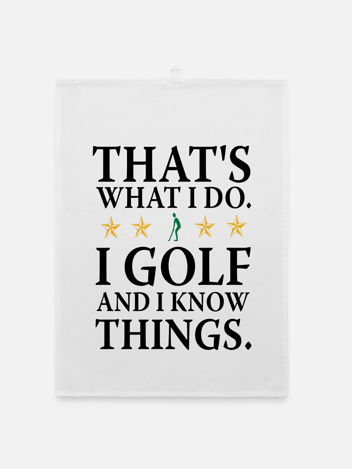 J’ai do Golf - Torchon bio - blanc - Devant