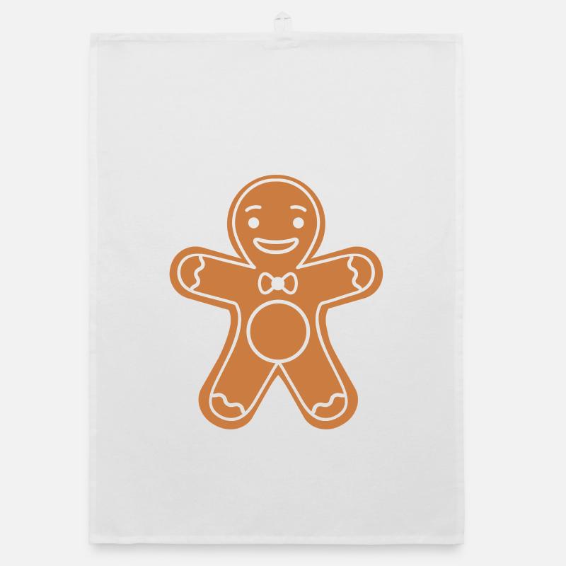 gingerbread man Organic dish towel