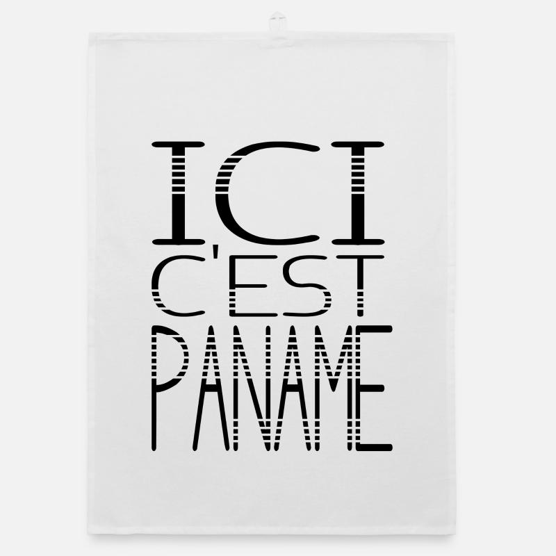 Illustration de Léopard Éthéré en Noir et Blanc Torchon bio