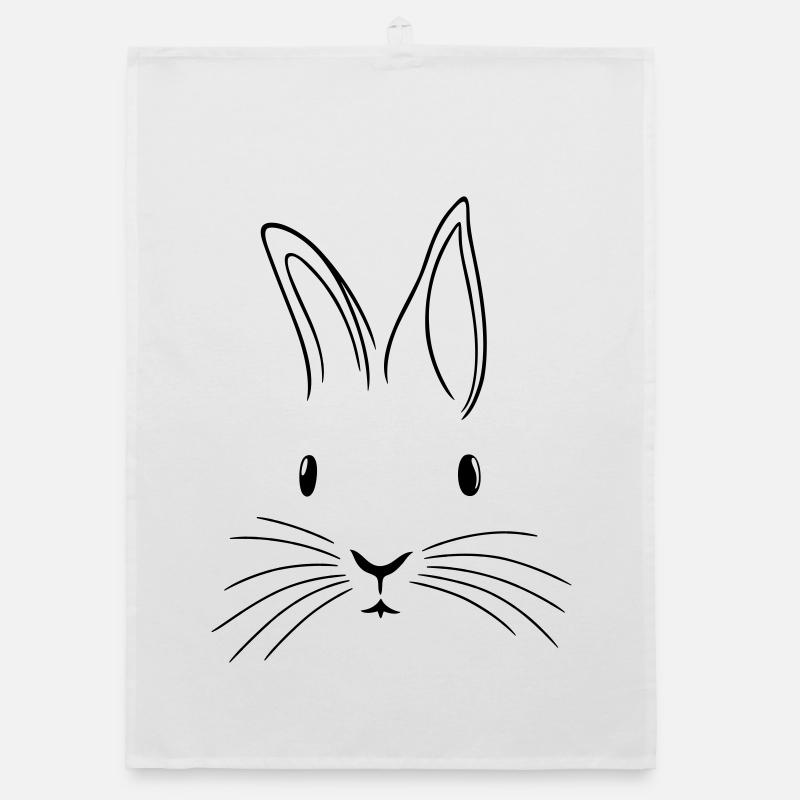 Minimalist Easter Easter Floppy Ear Organic dish towel