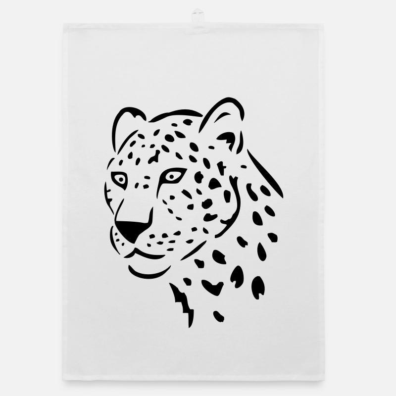 leopard raubkatze Organic Geschirrtuch