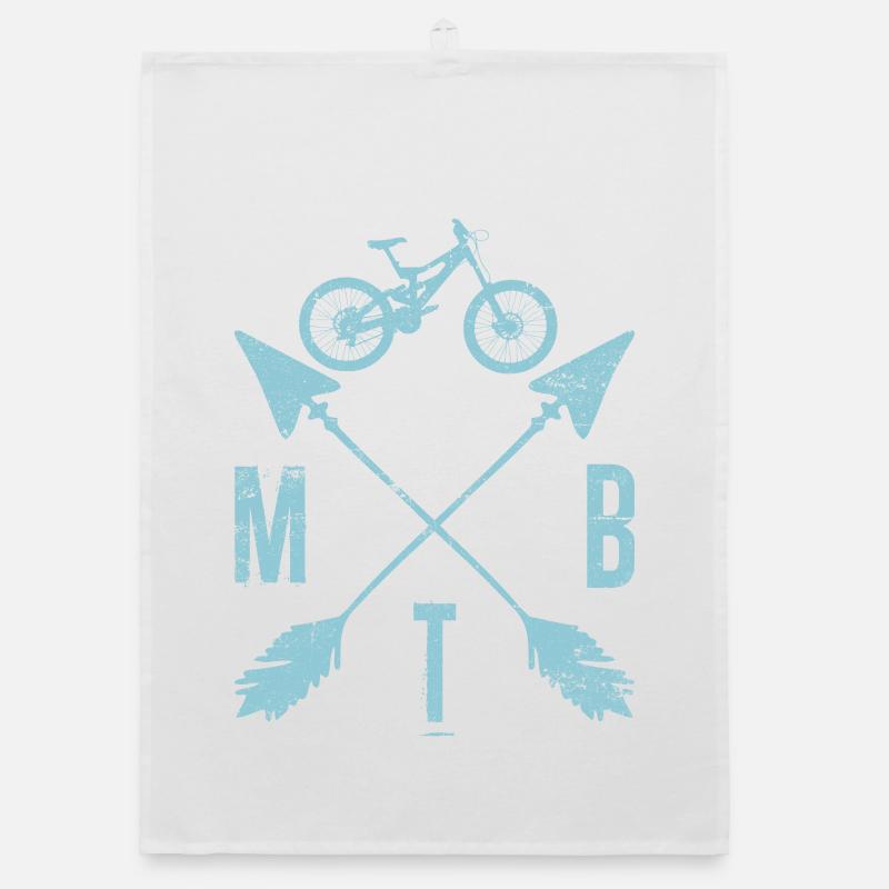 Monogramme des flèches de vélo VTT Crest Torchon bio