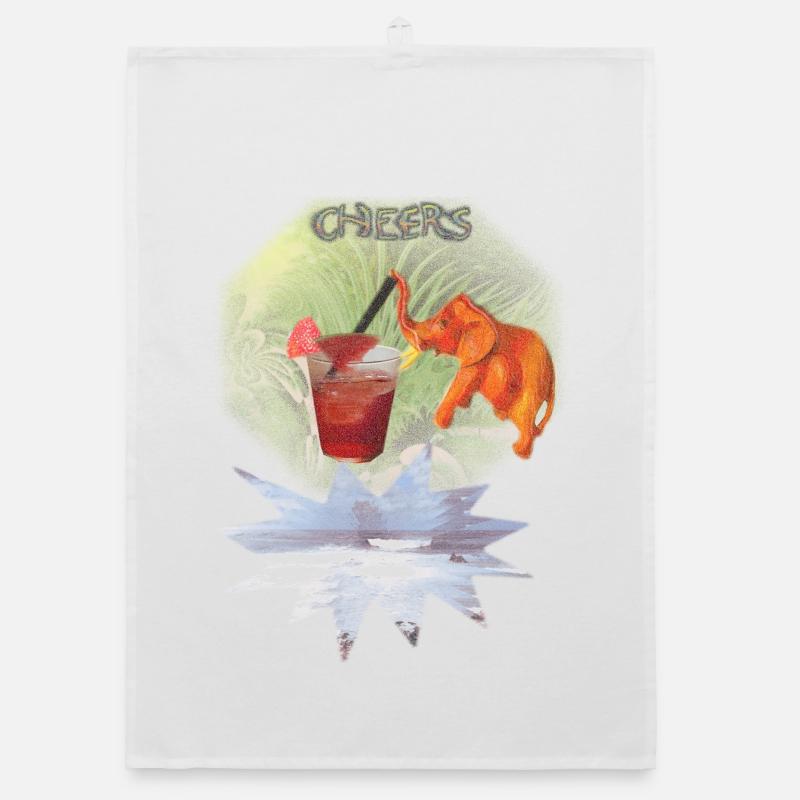 Kanaren mit eigener Note - Cocktail unter Palmen! Organic Geschirrtuch