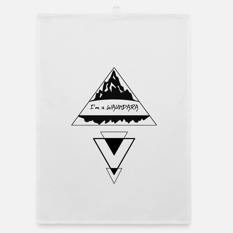 I'm a Waundara - I am a wanderer, dialect Organic dish towel