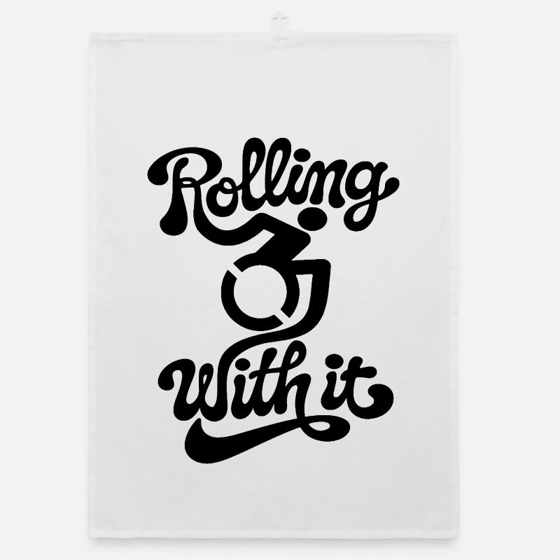Rolling with it in my wheelchair # Organic dish towel