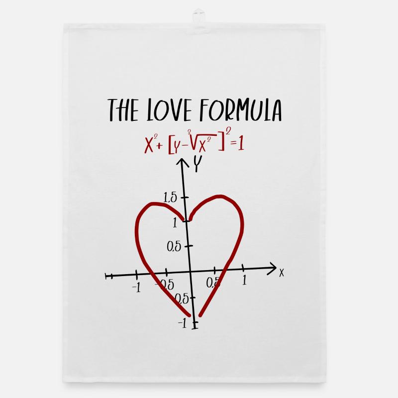 Algebra Herzgleichung Kunst Organic Geschirrtuch