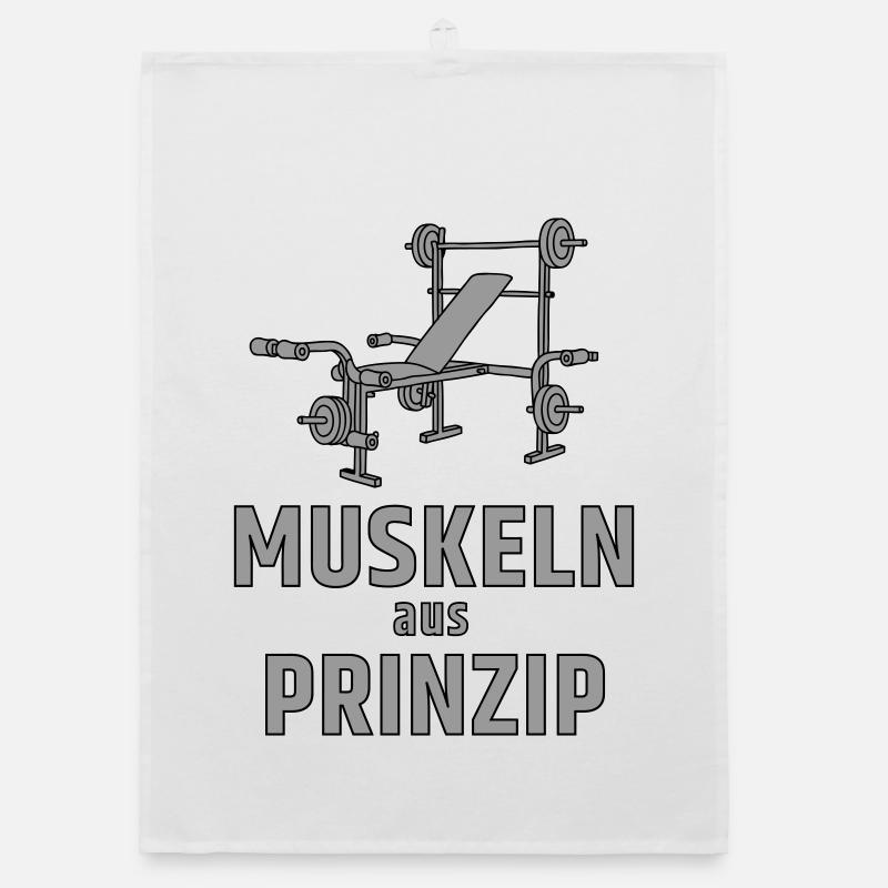 Muscles de principe - banc de musculation Torchon bio