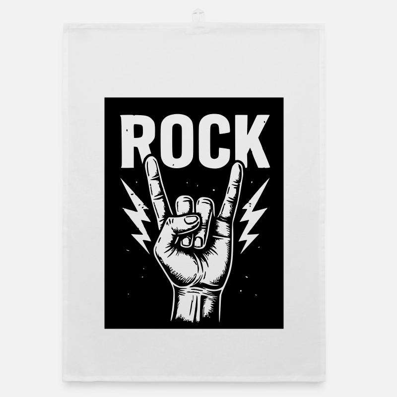 Rock on Organic dish towel