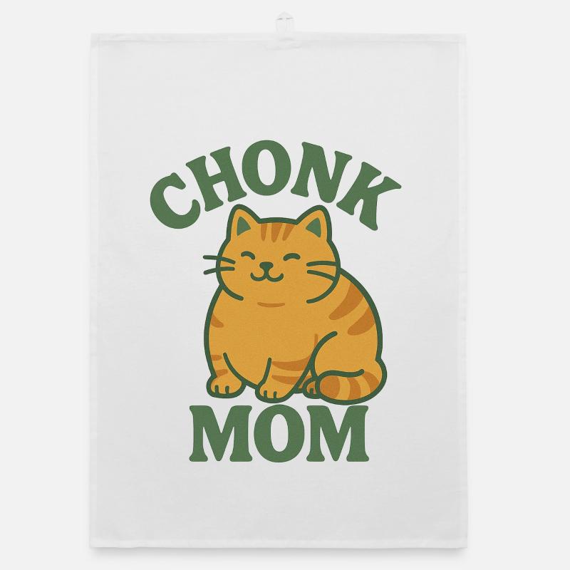 Chat roux Chonk Mom Torchon bio