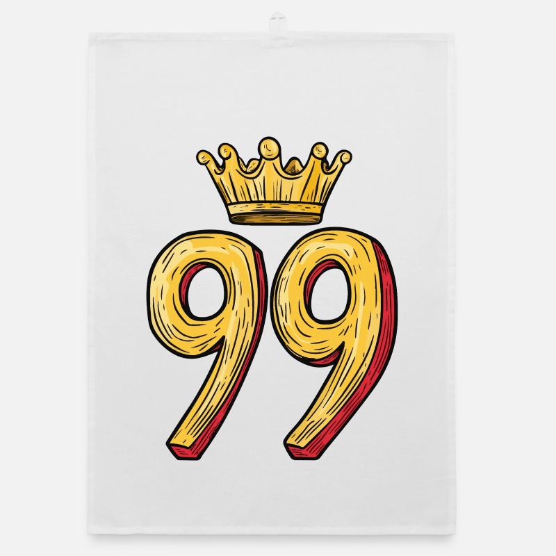 99 Number Crown Organic dish towel