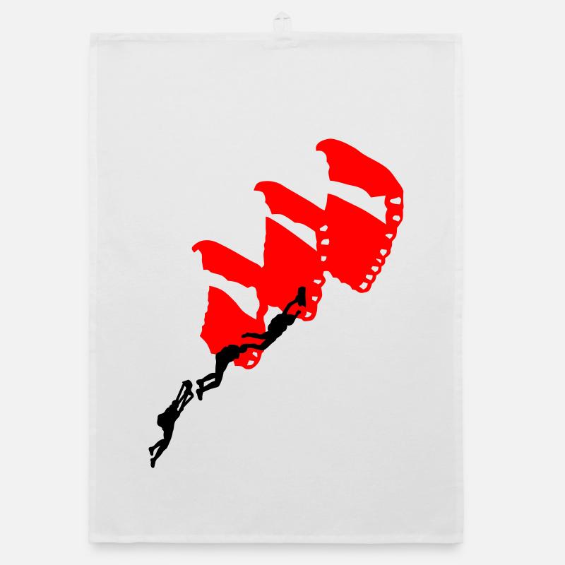 Parachuting Organic dish towel