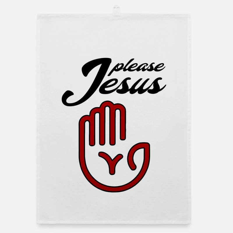 S’il te plaît, Jésus. Torchon bio