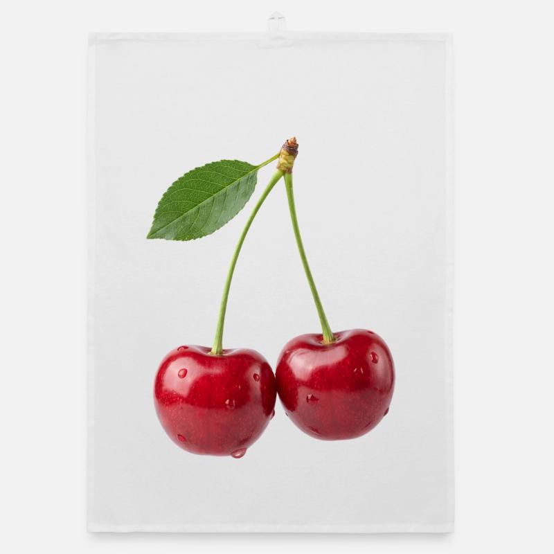 Kirsche Kirschen Cherry Shirt, sweat à capuche, short Torchon bio