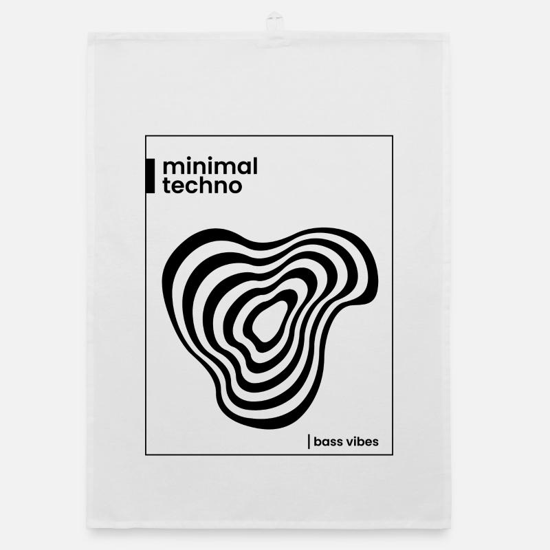 Conception minimale de l’affiche techno Torchon bio