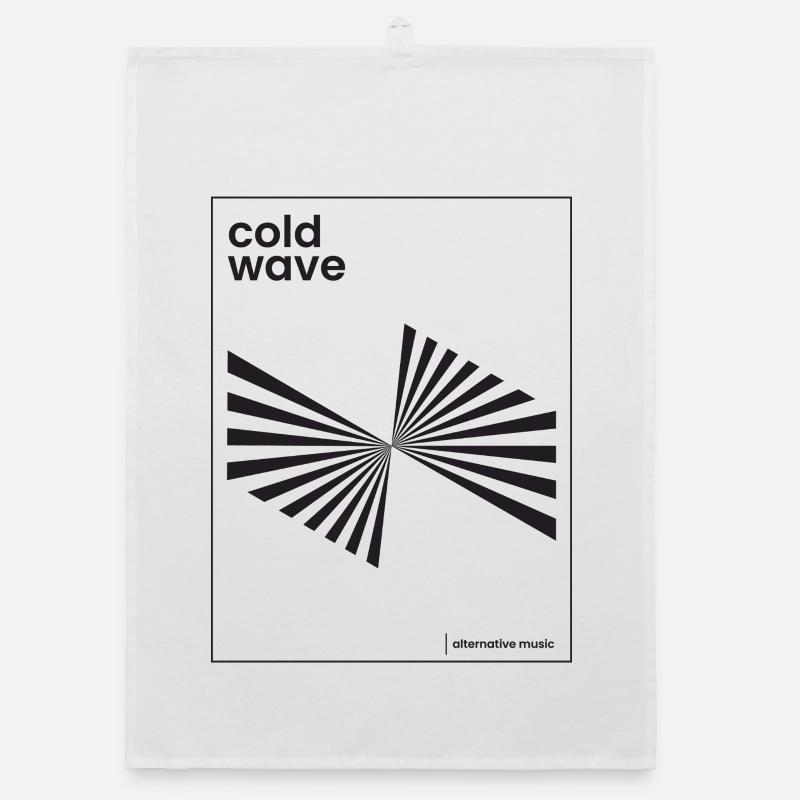 Conception d’affiche de musique Cold Wave Torchon bio