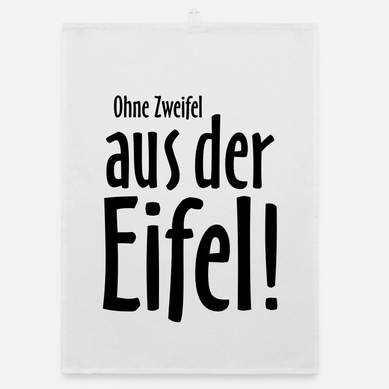 Ohne Zweifel aus der Eifel - Organic Geschirrtuch - Weiß