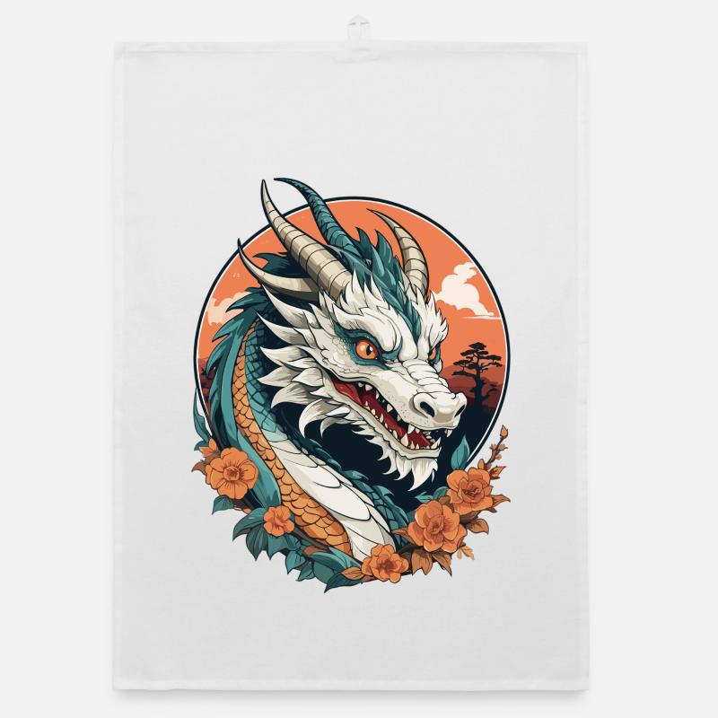 Chinesischer Drache Organic Geschirrtuch