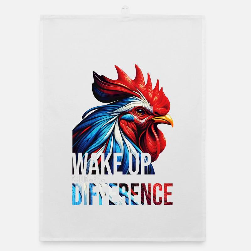 WAKE UP AND MAKE A DIFFERENCE-DB Organic dish towel