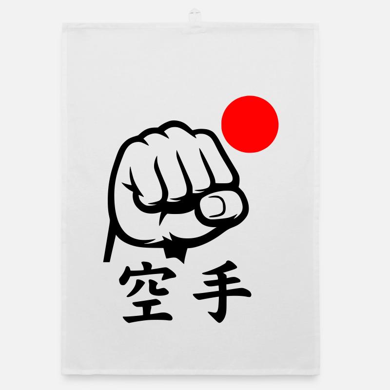 Karate Faust / Fist Organic Geschirrtuch