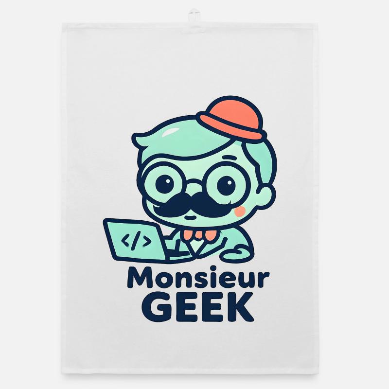 Monsieur Geek Codeur Chic Torchon bio