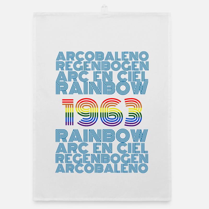 Rainbow 1963 Organic dish towel