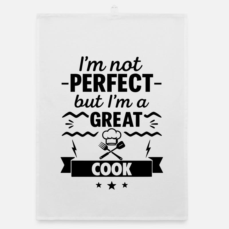 Ich bin nicht perfekt, aber ich bin ein großartige Organic Geschirrtuch