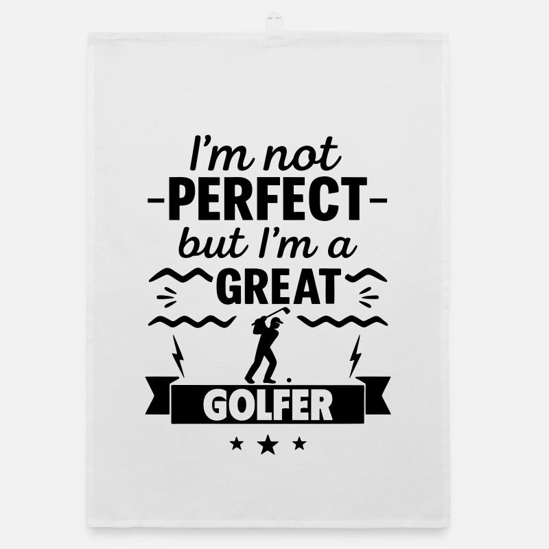 Nicht perfekt, aber ein super Golfspieler Organic Geschirrtuch