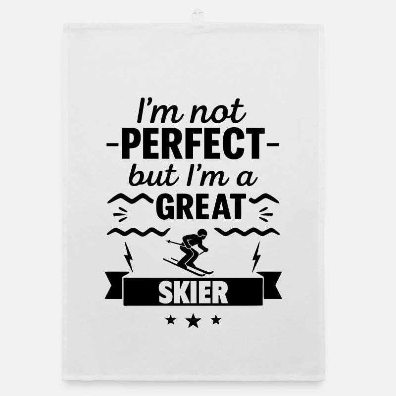 Not perfect, but a great skier Organic dish towel