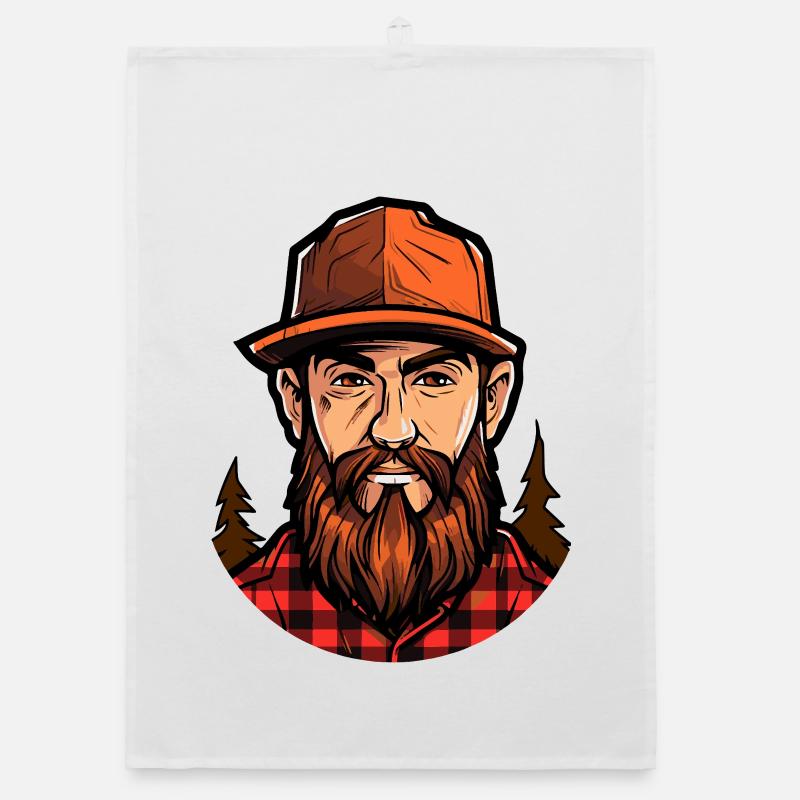 Illustration du bûcheron Wald Torchon bio