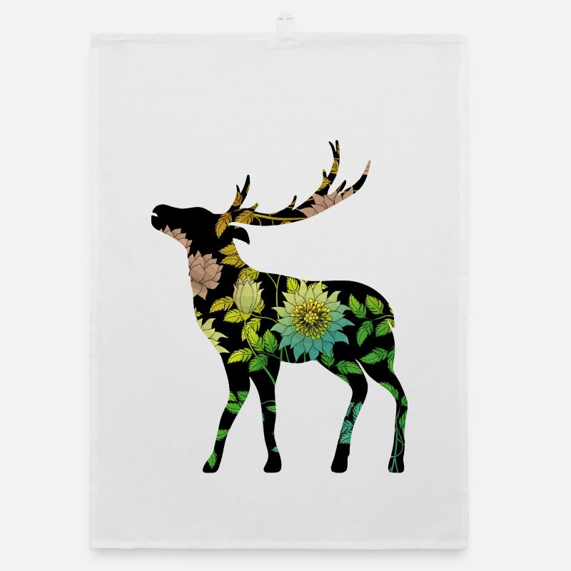 Deer Organic dish towel