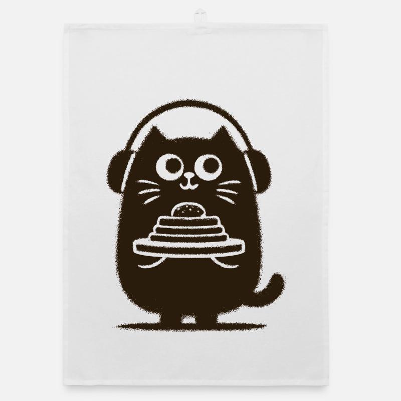 CatDJ avec des pancakes Torchon bio