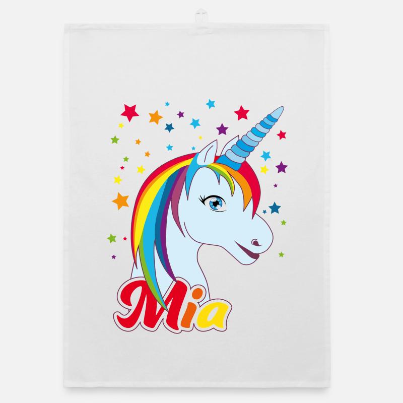 Mia , Mädchenname, Lieblingsname Organic Geschirrtuch
